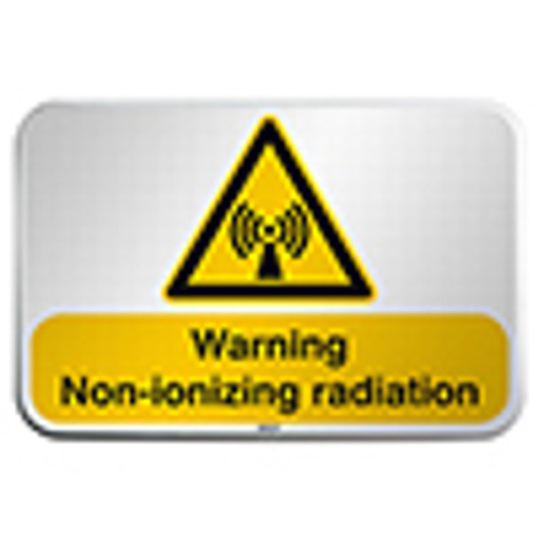 ISO Safety Sign - Warning; Non-ionizing radiation