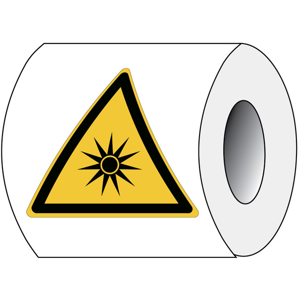 ISO Safety Sign - Warning; Optical radiation