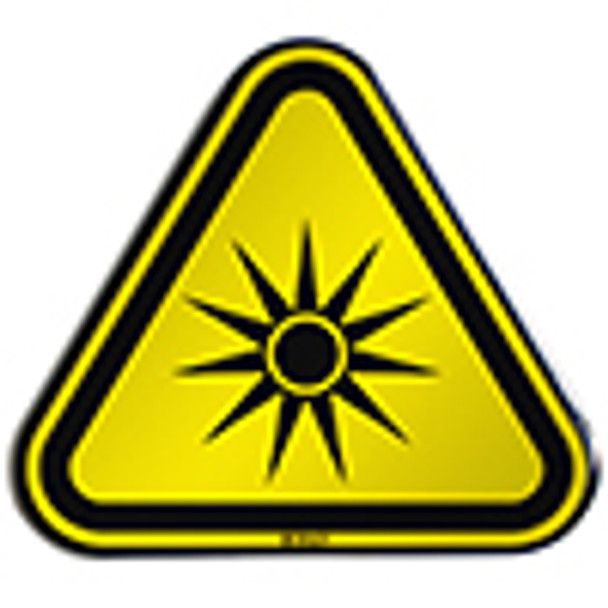 ISO Safety Sign - Warning; Optical radiation