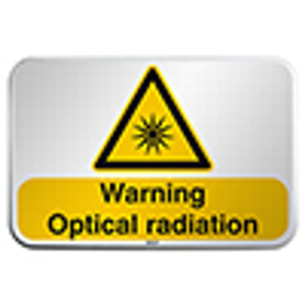 ISO Safety Sign - Warning; Optical radiation