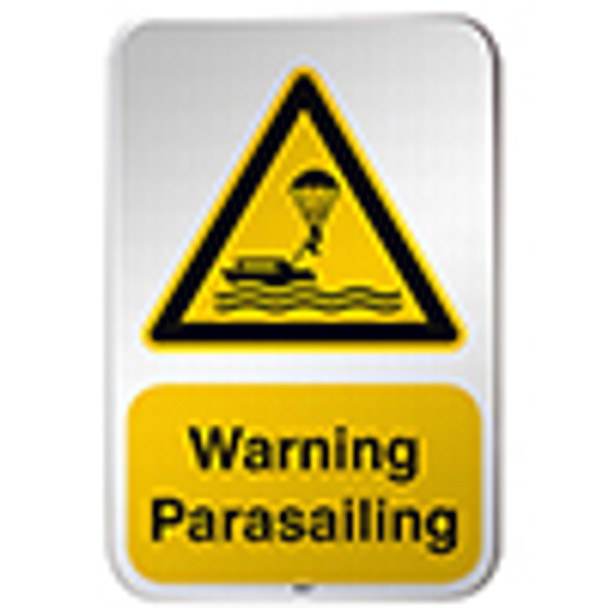 ISO Safety Sign - Warning; Parasailing