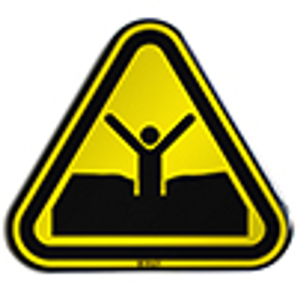 ISO Safety Sign - Warning; Quicksand or mud/deep mud or silt