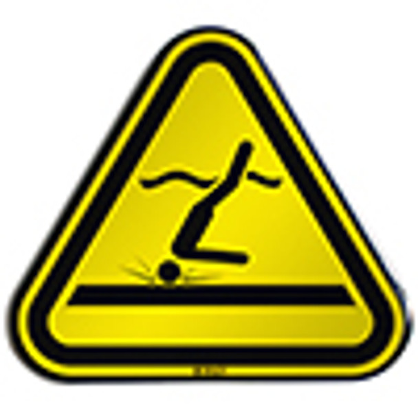 ISO Safety Sign - Warning; Shallow water