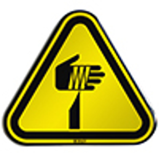 ISO Safety Sign - Warning; Sharp elements