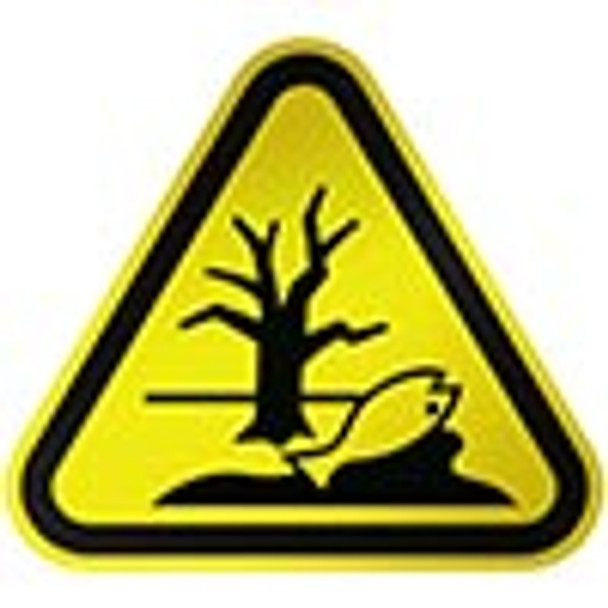 ISO Safety Sign - Warning; Substance or mixture that can cause an environmental hazard