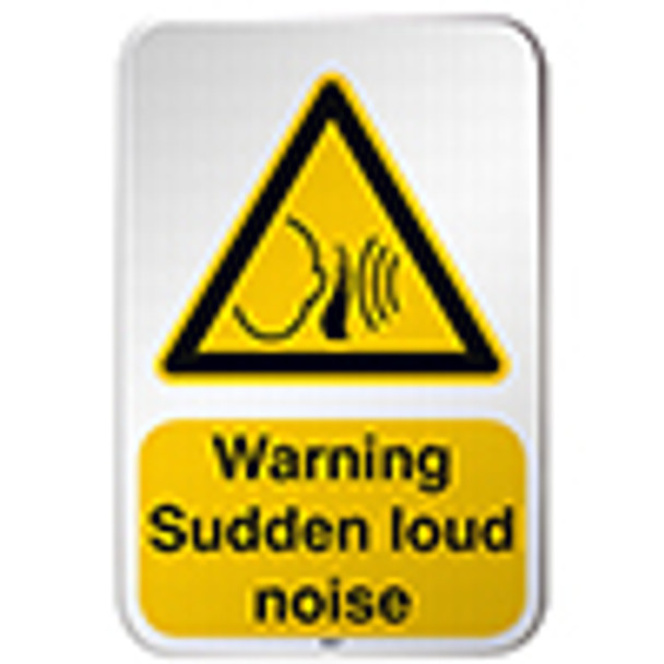 ISO Safety Sign - Warning; Sudden loud noise