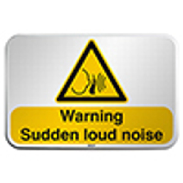 ISO Safety Sign - Warning; Sudden loud noise