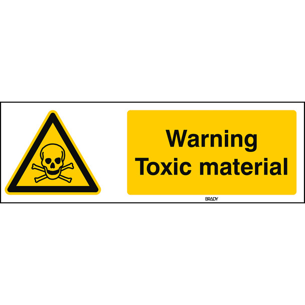 ISO Safety Sign - Warning; Toxic material