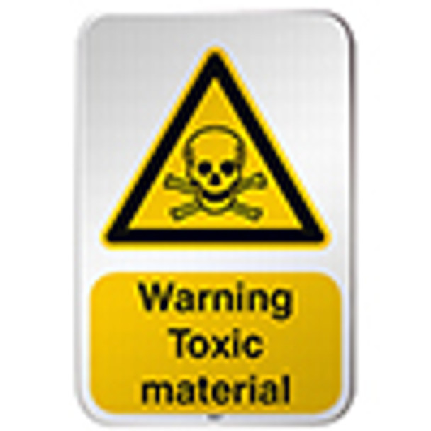 ISO Safety Sign - Warning; Toxic material