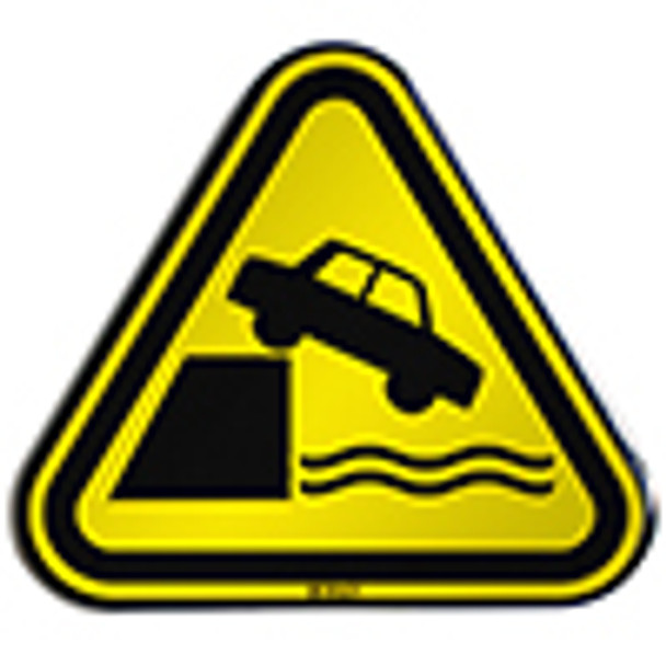 ISO Safety Sign - Warning; Unprotected edges