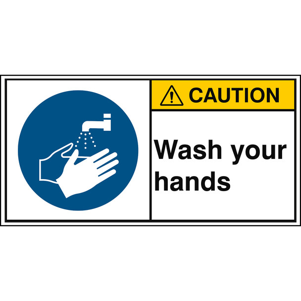 ISO Safety Sign - Wash your hands