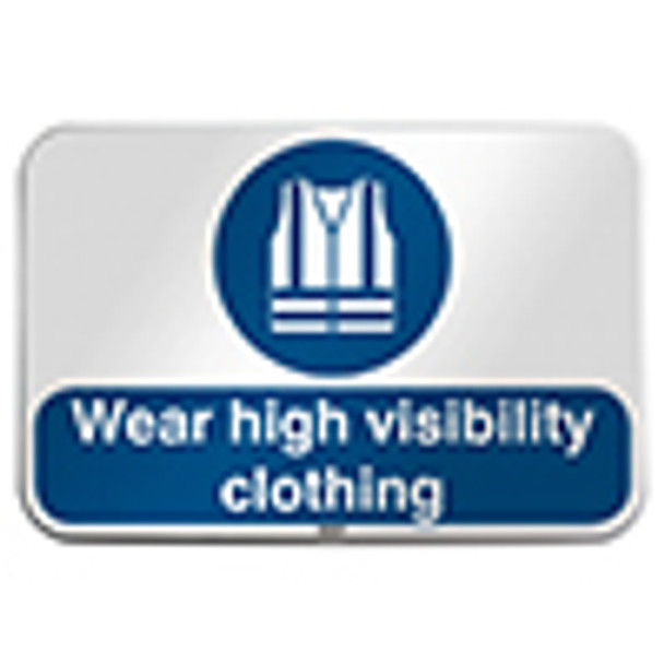 ISO Safety Sign - Wear high visibility clothing