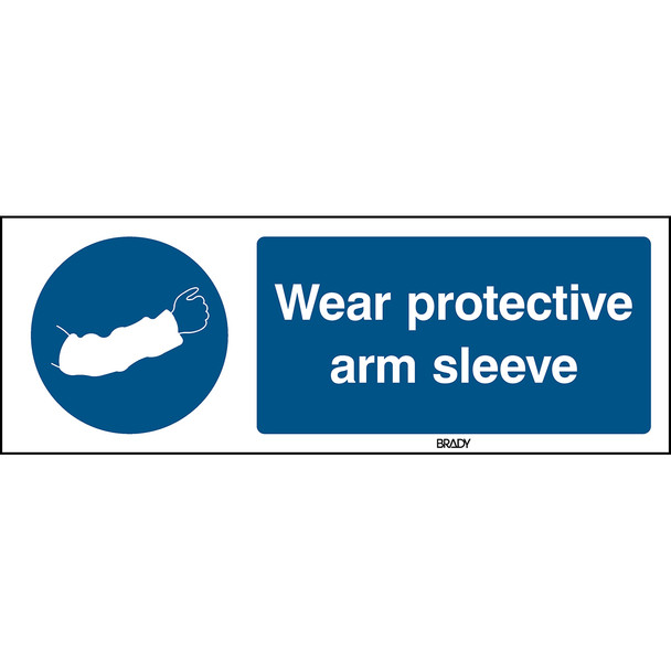 ISO Safety Sign - Wear protective arm sleeve