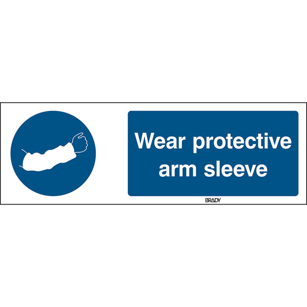 ISO Safety Sign - Wear protective arm sleeve