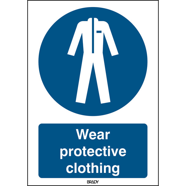 ISO Safety Sign - Wear protective clothing