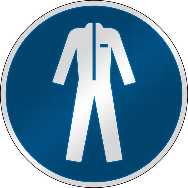 ISO Safety Sign - Wear protective clothing