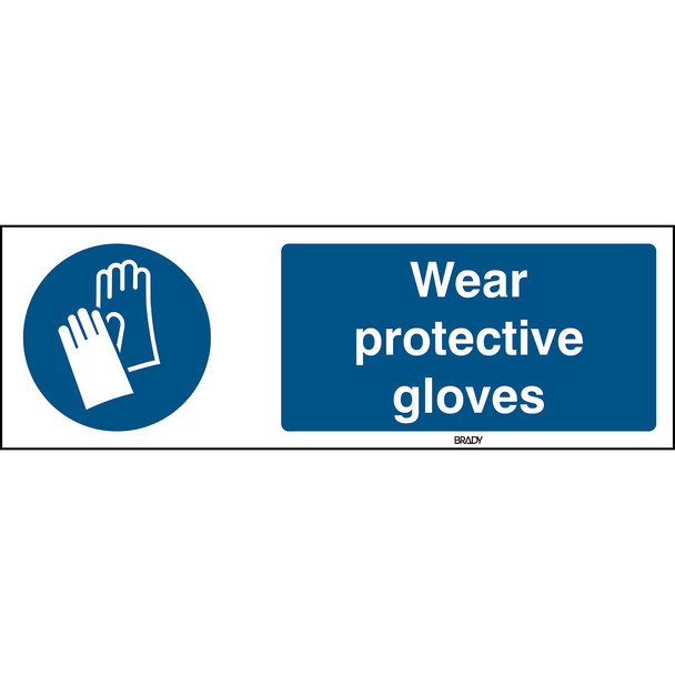 ISO Safety Sign - Wear protective gloves