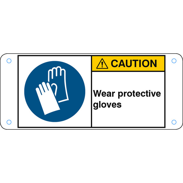 ISO Safety Sign - Wear protective gloves