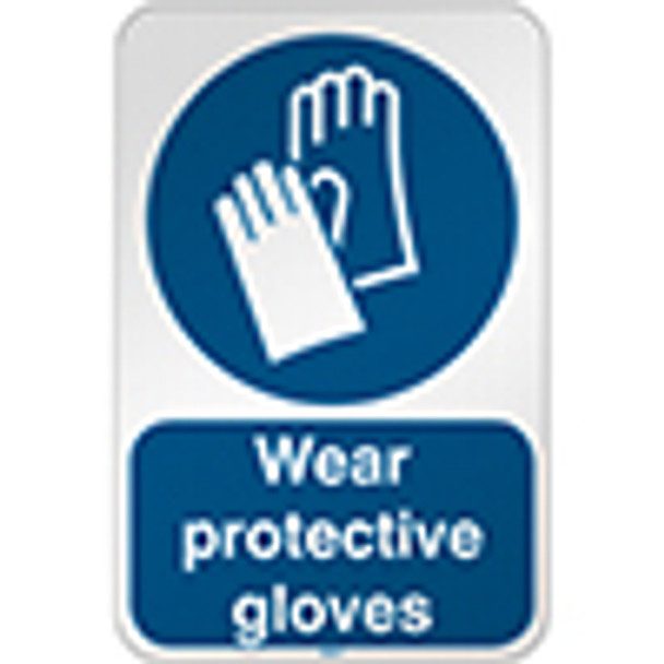 ISO Safety Sign - Wear protective gloves