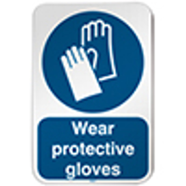 ISO Safety Sign - Wear protective gloves