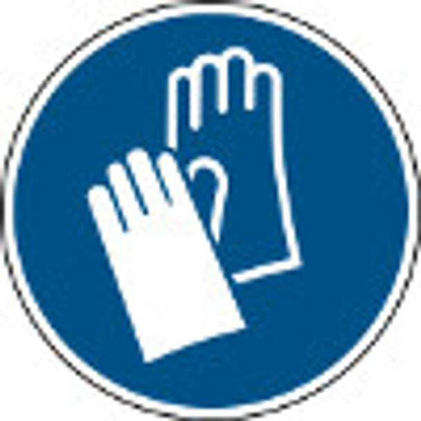 ISO Safety Sign - Wear protective gloves