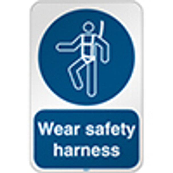 ISO Safety Sign - Wear safety harness