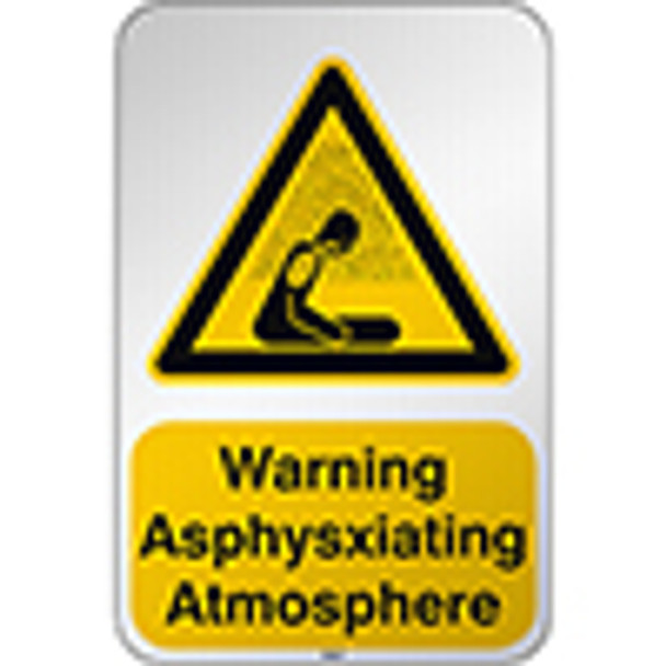 ISO Safety Sign Warning Asphysxiating Atmosphere