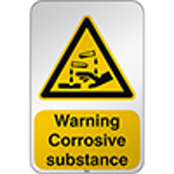 ISO Safety Sign Warning Corrosive substance