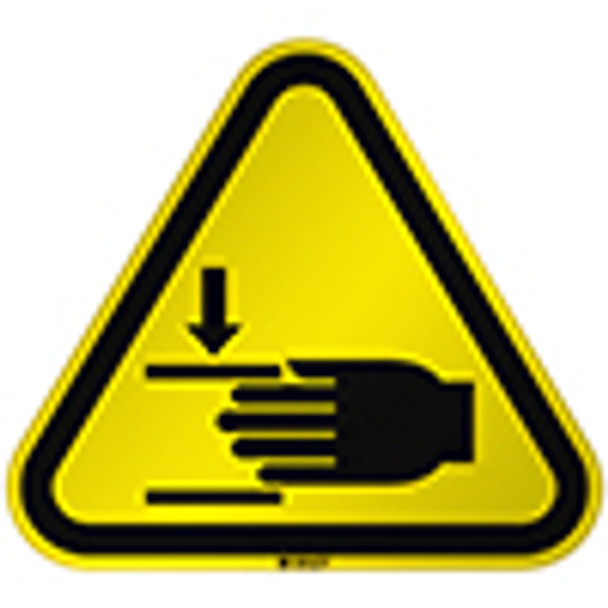 ISO Safety Sign Warning Crushing of hands