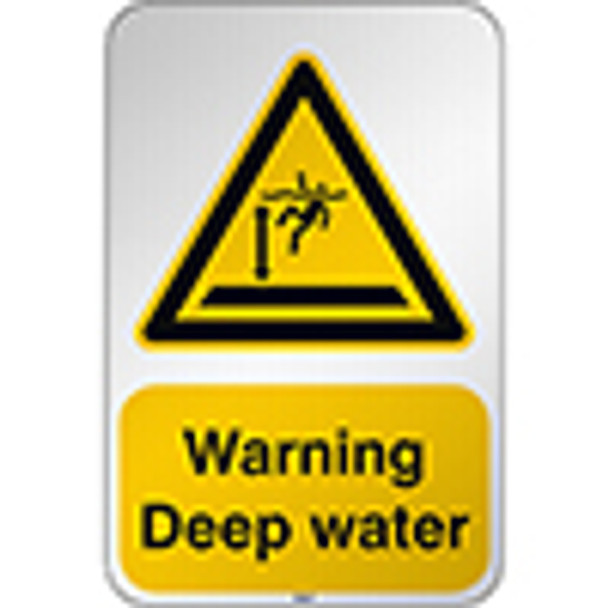 ISO Safety Sign Warning Deep water