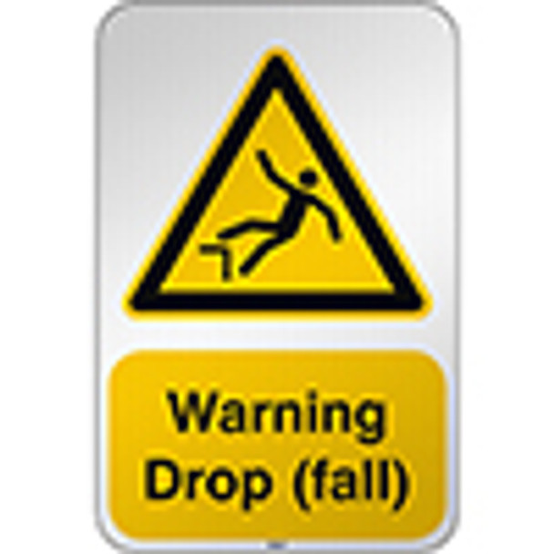 ISO Safety Sign Warning Drop (fall)