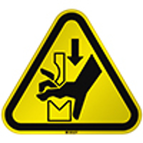 ISO Safety Sign Warning
 Hand crushing between press brake tool