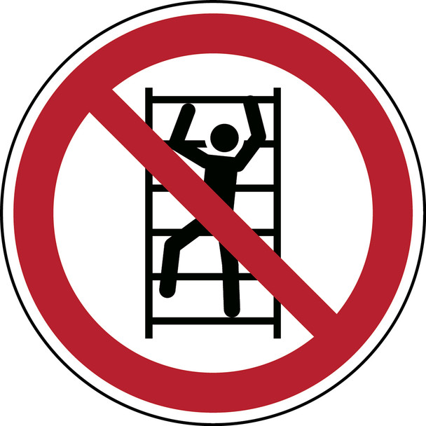 No climbing - ISO 7010