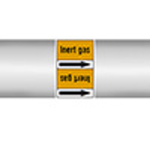 Roll form linerless Pipe Markers, with pictograms - Gas - Inert gas Roll form linerless Pipe Markers, with pictograms - Gas - Inert gas
