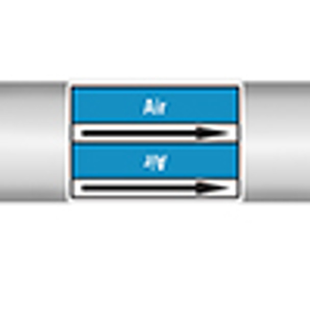 Roll form linerless Pipe Markers, without pictograms - Air - Air