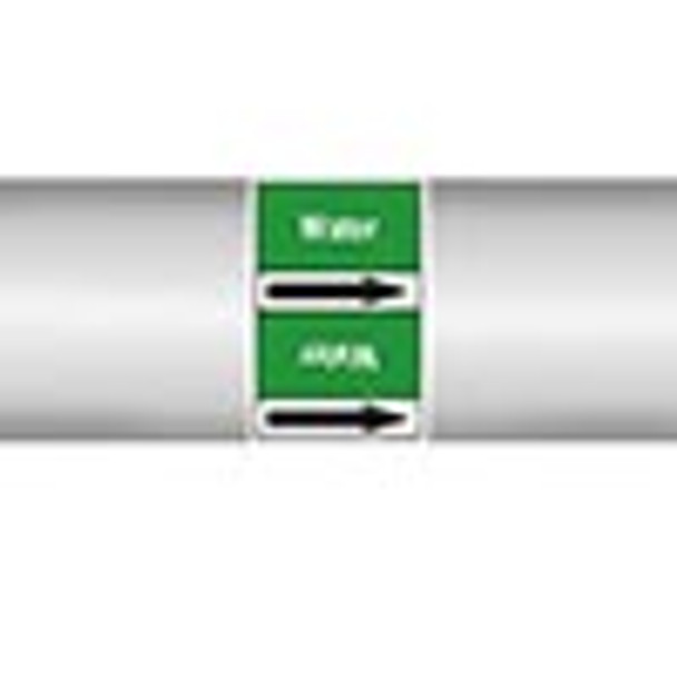 Roll form linerless Pipe Markers, without pictograms - Water - Water