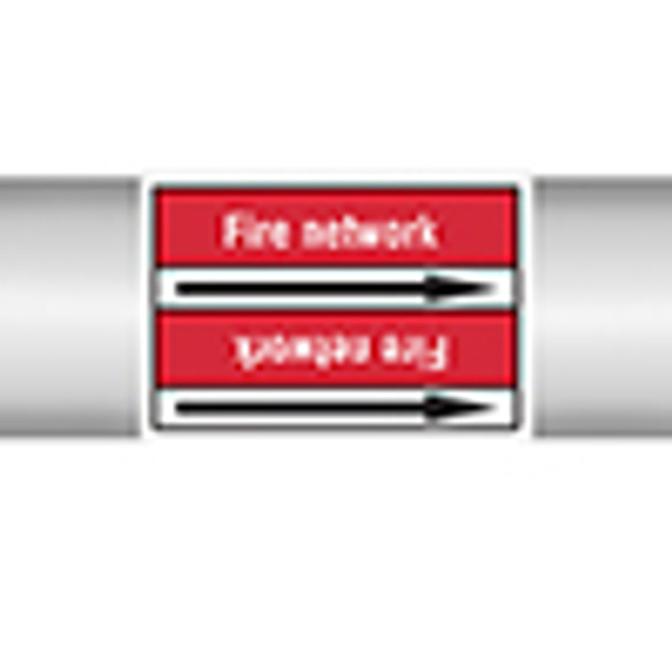 Roll form Pipe Markers with liner, without pictograms - Fire Fighting - Fire network