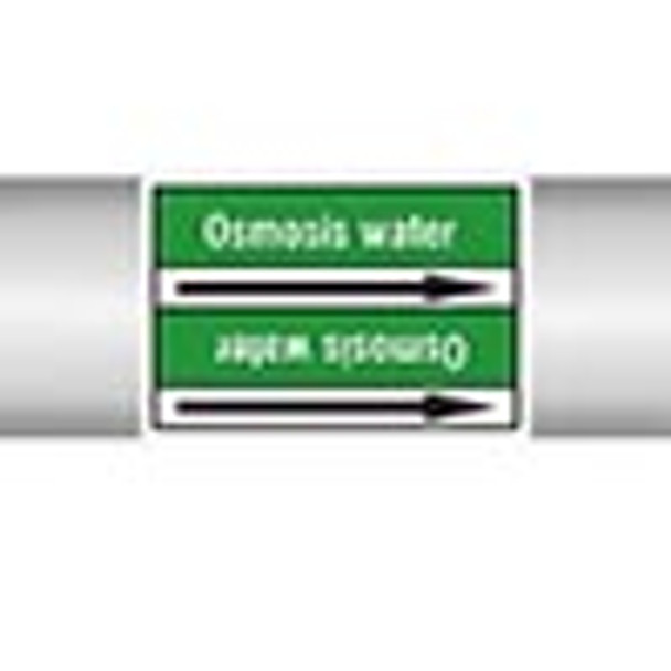 Roll form Pipe Markers with liner, without pictograms - Water