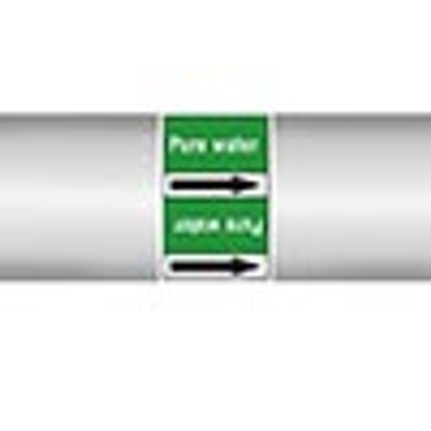 Roll form Pipe Markers with liner, without pictograms - Water