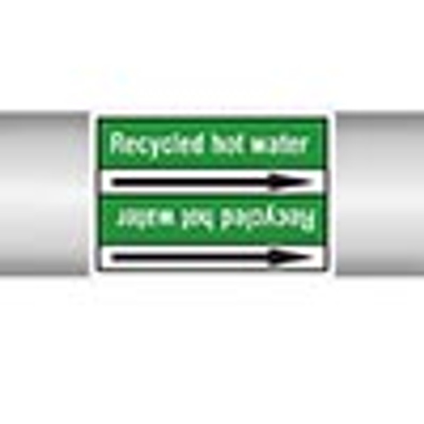 Roll form Pipe Markers with liner, without pictograms - Water