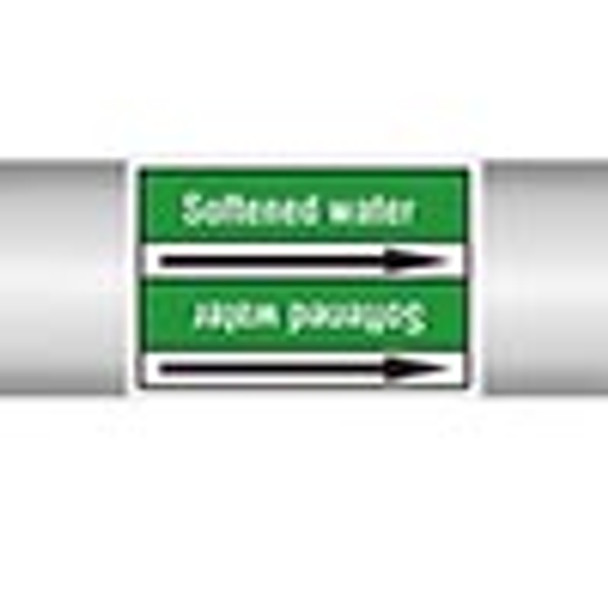 Roll form Pipe Markers with liner, without pictograms - Water
