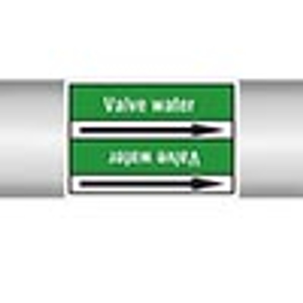 Roll form Pipe Markers with liner, without pictograms - Water