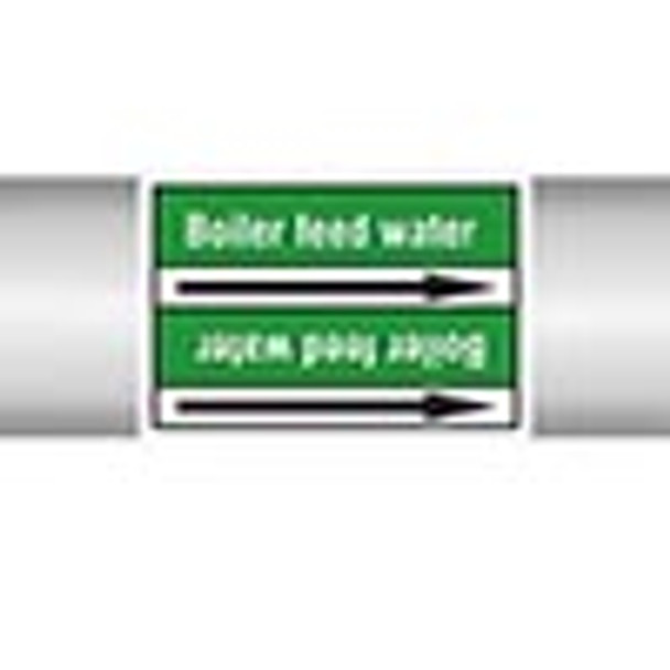 Roll form Pipe Markers with liner, without pictograms - Water - Boiler feed water