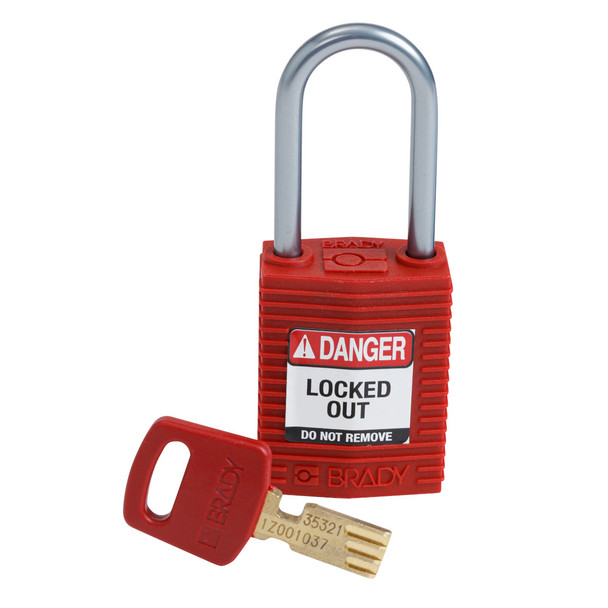 SafeKey Compact Nylon Lockout Padlocks with Alumium Shackle