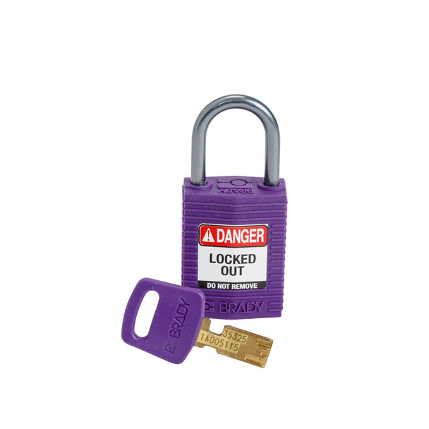 SafeKey Compact Nylon Lockout Padlocks with Alumium Shackle