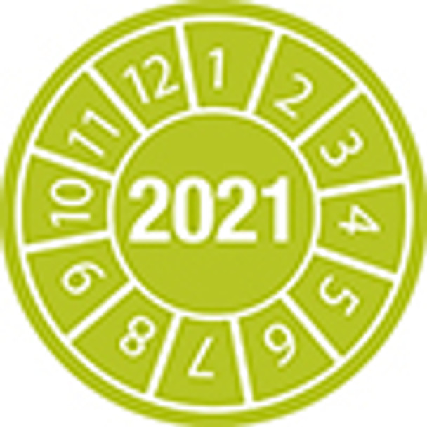 Tamper-evident Inspection Date Labels Year 2021