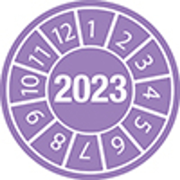 Tamper-evident Inspection Date Labels Year 2023