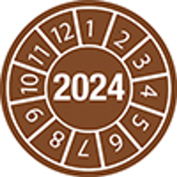 Tamper-evident Inspection Date Labels Year 2024