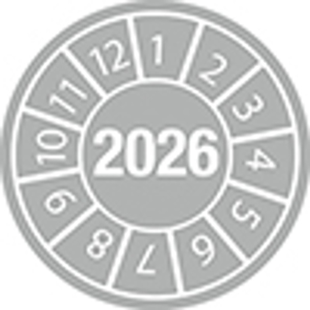 Tamper-evident Inspection Date Labels Year 2026