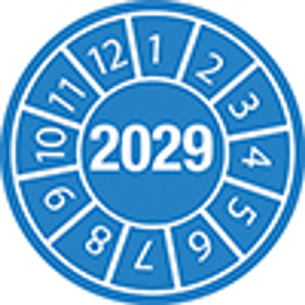 Tamper-evident Inspection Date Labels Year 2029